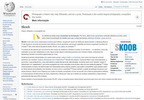 
                            4. Skoob – Wikipédia, a enciclopédia livre