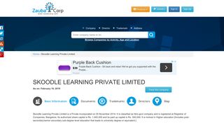 
                            11. SKOODLE LEARNING PRIVATE LIMITED - Company, directors and ...