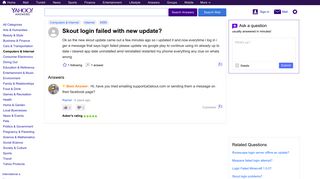 
                            9. skout login failed with new update? | Yahoo Answers