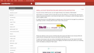 
                            7. SKRILL ACCOUNT REGISTRATION AND VERIFICATION ...