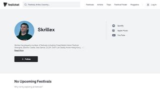 
                            11. Skrillex Festival Tickets - Festicket