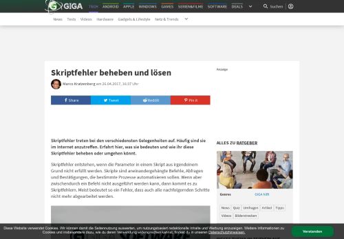 
                            3. Skriptfehler beheben und lösen – GIGA