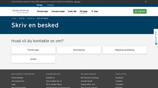 
                            11. Skriv en besked til os - få hurtigt svar - Danske Forsikring