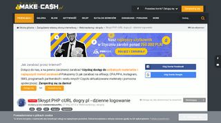
                            6. Skrypt PHP cURL dogry.pl - dzienne logowanie - Webmastering i ...