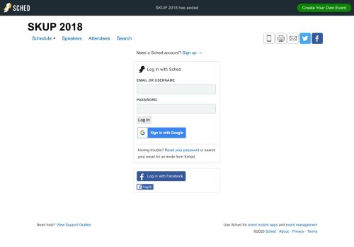 
                            5. SKUP 2018: Log In