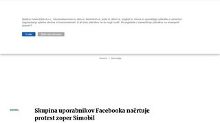 
                            7. Skupina uporabnikov Facebooka načrtuje protest zoper Simobil - Delo