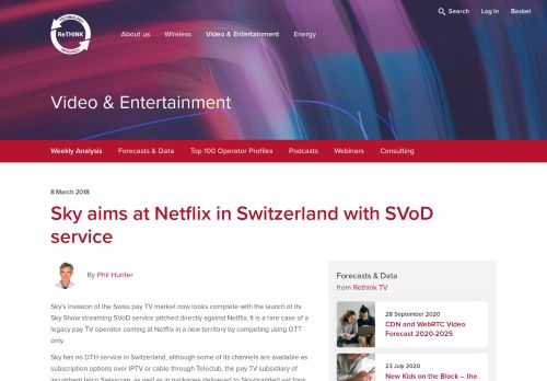 
                            4. Sky aims at Netflix in Switzerland with SVoD service - Rethink
