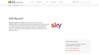 
                            5. Sky Ausfall oder Service funktioniert nicht? Aktuelle Probleme und ...