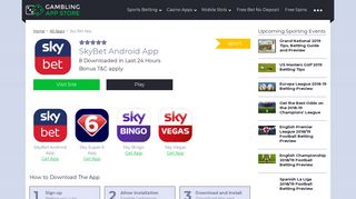
                            11. Sky Bet Android App Review and Download -Mobile & Tablet