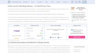 
                            13. Sky Bingo Review - Newbie Bonus, Games and Mobile Apps