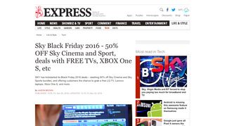 
                            13. Sky Black Friday - 50% OFF Sky Cinema and Sport, deals with FREE ...