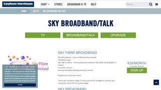 
                            6. Sky broadband and talk - Carphone Warehouse, Ireland