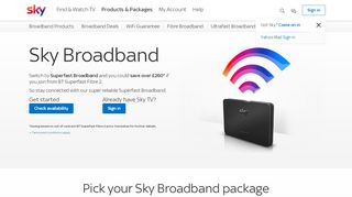 
                            2. Sky Broadband & Talk - Broadband offers and speeds to suit your needs