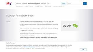 
                            2. Sky Chat für Interessenten - Ihr direkter Kontakt