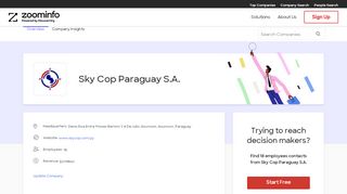 
                            10. Sky Cop Paraguay S.A. | ZoomInfo.com