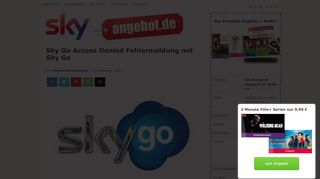 
                            1. Sky Go Access Denied Fehlermeldung mit Sky Go - Sky Angebote