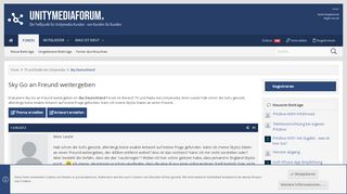 
                            1. Sky Go an Freund weitergeben - Inoffizielles Unitymedia-Forum