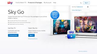 
                            9. Sky Go App - Watch Sky TV on your mobile, tablet or laptop | Sky.com