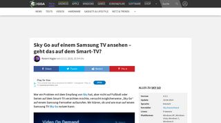 
                            4. Sky Go auf einem Samsung TV ansehen – geht das auf dem Smart-TV ...