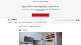 
                            8. Sky Go auf TV streamen: So geht's! | UPDATED