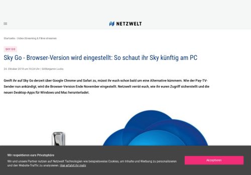
                            8. Sky Go - Browser-Version wird eingestellt: So schaut ihr Sky künftig ...