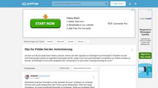
                            7. Sky Go: Fehler bei der Autorisierung (Internet, Informatik ...