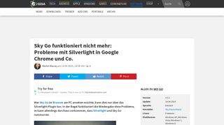 
                            13. Sky Go funktioniert nicht mehr: Probleme mit Silverlight in Google ...