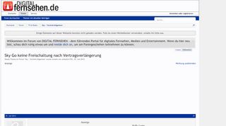 
                            13. Sky Go keine Freischaltung nach Vertragsverlängerung | DIGITAL ...