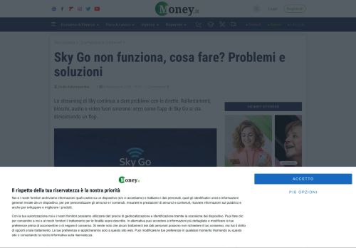 
                            9. Sky Go non funziona, cosa fare? Problemi e soluzioni - Money.it