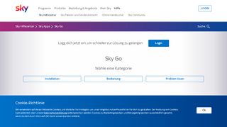 
                            3. Sky Go - Sky - Hilfecenter