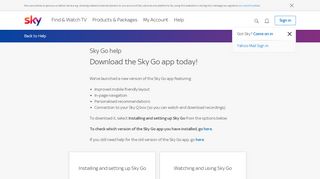 
                            3. Sky Go - Sky.com