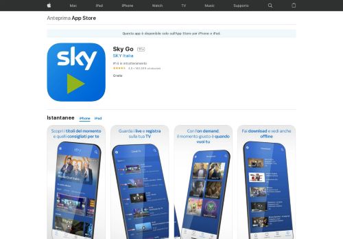 
                            9. Sky Go su App Store - iTunes - Apple