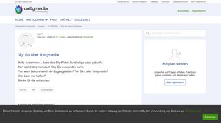 
                            6. Sky Go über Unitymedia | Unitymedia Community