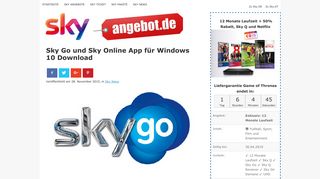 
                            7. Sky Go und Sky Online App für Windows 10 Download - Sky Angebote