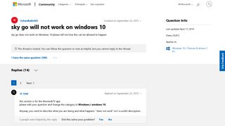 
                            12. sky go will not work on windows 10 - Microsoft Community