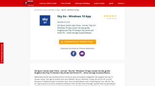 
                            5. Sky Go - Windows 10 App 2.2.4.0 Download (kostenlos) - FOCUS Online