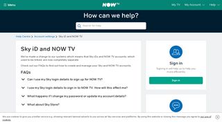 
                            12. Sky iD and NOW TV - NOW TV - Help