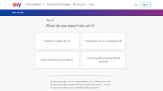 
                            4. Sky iD help | Sky.com
