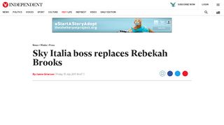 
                            11. Sky Italia boss replaces Rebekah Brooks | The Independent