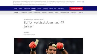 
                            10. Sky Italia: Buffon vor Unterschrift bei PSG | Fußball News | Sky Sport