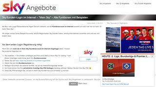 
                            7. Sky Kunden-Login im Internet - alle Funktionen mit Beispielen