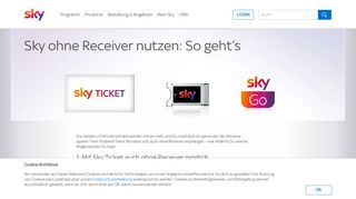 
                            3. Sky ohne Receiver » So geht's ganz einfach