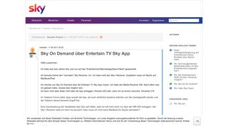 
                            10. Sky On Demand über Entertain TV Sky App | Sky & Friends - Sky ...
