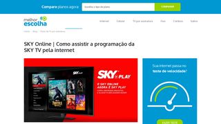 
                            13. SKY Online | Como assistir a programção da SKY TV pela internet