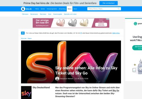 
                            6. Sky online sehen: Alle Infos zu Sky Ticket und Sky Go · KINO.de