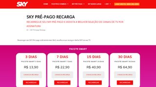 
                            6. SKY Pré-Pago Recarga Online | Recarregue e assista seu canal favorito