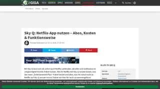 
                            9. Sky Q: Netflix-App nutzen – Abos, Kosten & Funktionsweise – GIGA