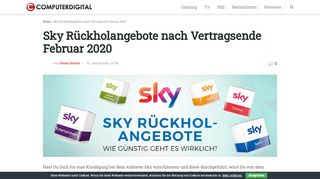 
                            7. Sky Rückholangebote nach Vertragsende Februar 2019 ...
