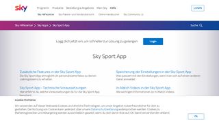 
                            7. Sky Sport App - Sky - Hilfecenter