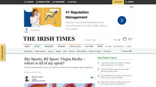 
                            12. Sky Sports, BT Sport, Virgin Media – where is all of my sport?
